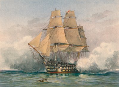 La Victoria, lanzada en 1765, finales del siglo XIX-principios del siglo XX de William Frederick Mitchell