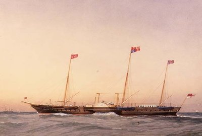 El yate Victoria y Albert de William Frederick Mitchell