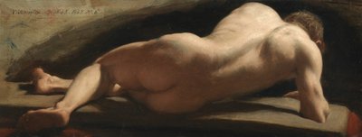 Desnudo Masculino, 1843 de William Frederick Witherington