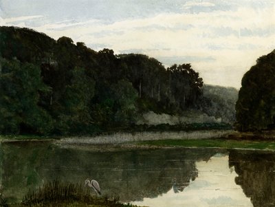 Paisaje con Garza, 1868 de William Frederick Yeames