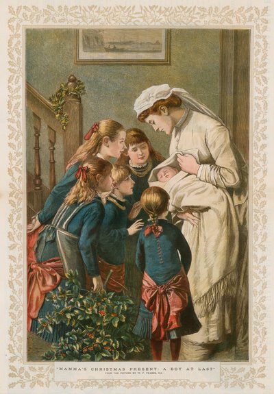 El Regalo de Navidad de Mamá: Un Niño al Fin de William Frederick Yeames