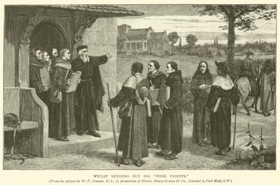 Wyclif enviando a sus sacerdotes pobres de William Frederick Yeames