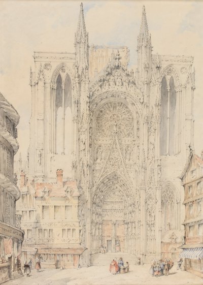 Fachada de la catedral de Ruán de William Frome Smallwood