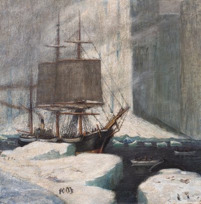 Ballenero Amarrado al Hielo de William G. Burn Murdoch