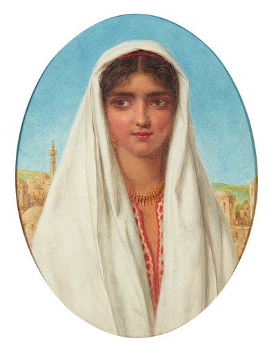 Retrato de una niña árabe de William Gale