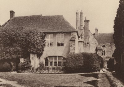 En el castillo de Amberley, West Sussex (foto en blanco y negro) de William Galsworthy Davie