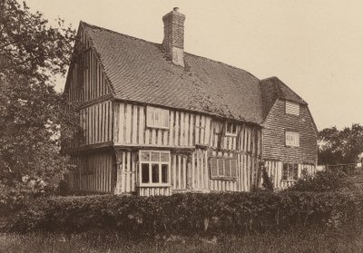 En Strawberry Hole, Northiam, Sussex (foto en blanco y negro) de William Galsworthy Davie