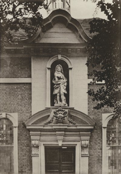 Puerta, Berkeley Almshouses, Worcester (foto en b/n) de William Galsworthy Davie