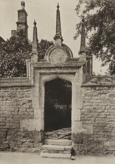 Puerta, Paynis Almshouses, Oundle de William Galsworthy Davie