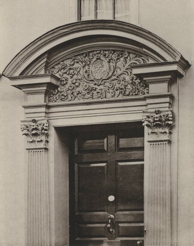 Puerta, Pudding Lane, Maidstone, Kent (foto en b/n) de William Galsworthy Davie