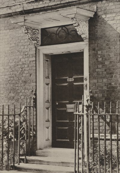 Puerta, Rye, Sussex (foto en blanco y negro) de William Galsworthy Davie