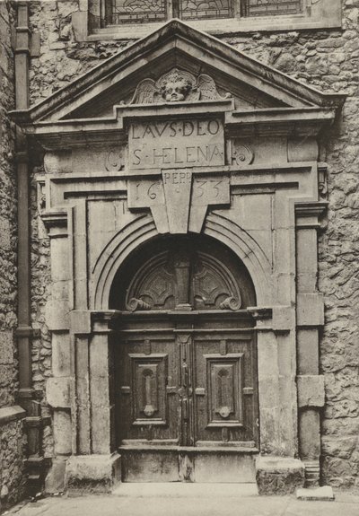 Puerta, Iglesia de Santa Elena, Londres de William Galsworthy Davie