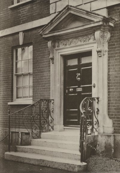Puerta, Wimborne, Dorset (foto en b/n) de William Galsworthy Davie