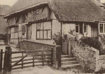 Farm House, Bury, West Sussex (fotografía en blanco y negro) de William Galsworthy Davie