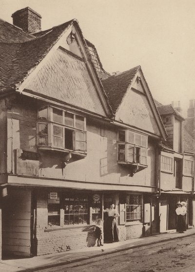 En North Lane, Canterbury, Kent (foto en blanco y negro) de William Galsworthy Davie