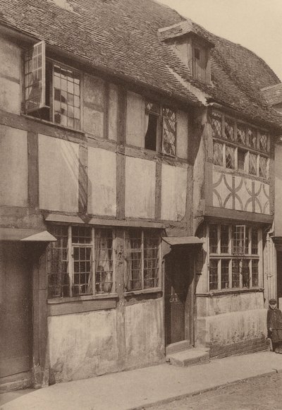En West Street, Rye, Sussex (foto en blanco y negro) de William Galsworthy Davie
