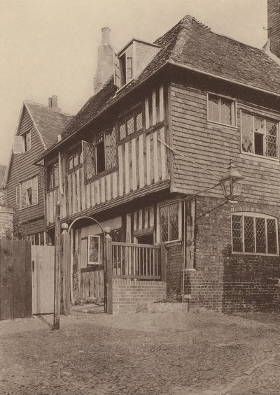 Mermaid Inn, Rye, Sussex (foto en blanco y negro) de William Galsworthy Davie