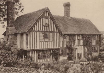 Granja Strean, Sedlescombe, Sussex (foto en blanco y negro) de William Galsworthy Davie