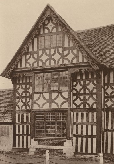 "The Middle House", Mayfield, Sussex, fechada en 1575 (foto en blanco y negro) de William Galsworthy Davie