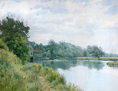 El Ouse y el molino de Hemingford Grey de William Garden Fraser