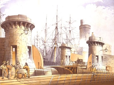 Puertas del muelle Stanley, 1864 de William Gavin Herdman
