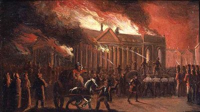 El Incendio del Ayuntamiento de Liverpool en 1795 de William Gavin Herdman
