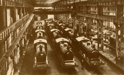 Locomotoras listas para el envío al extranjero, c1930 de William George Armstrong