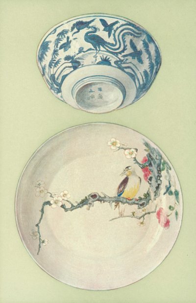 Cuenco, Período de Chia Ching, y Plato, Período de Young Cheng, China de William Gibb