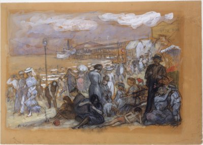 Tarde en Coney Island de William Glackens
