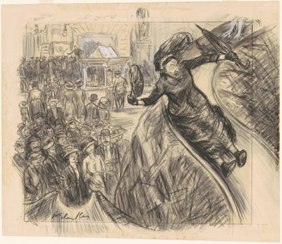 Bajé por ese tobogán más rápido que el Empire State Express de William Glackens