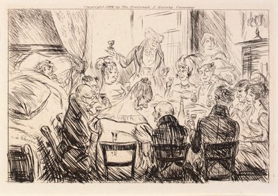 Sólo se oía el ruido de platos y tenedores de William Glackens
