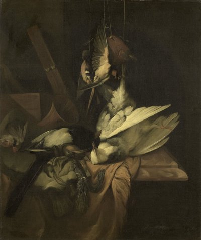Bodegón con aves y utensilios de caza de William Gowe Ferguson