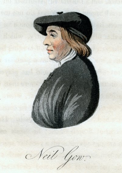 Neil Gow, violinista escocés, 1800 de William Green