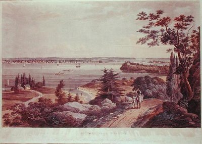 Nueva York desde Weehawk de William Guy Wall