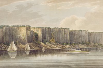 Palisades, no.19 de la Hudson River Portfolio, grabado por J. Hill, 1821-25 de William Guy Wall