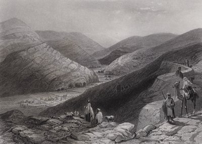 Etham, cerca de Belén (grabado) de William H. Bartlett