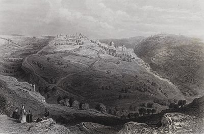 Monte León, Jerusalén, desde la Colina del Mal Consejo de William H. Bartlett