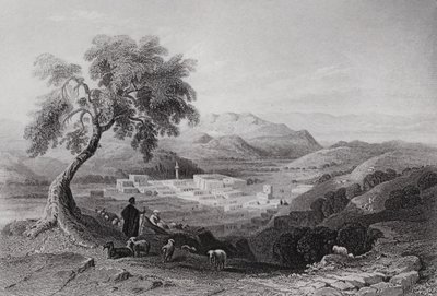 Nazaret, mirando hacia la llanura de Esdraelon de William H. Bartlett