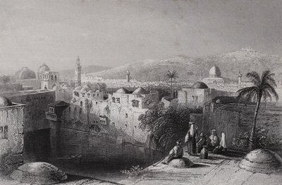 Piscina de Ezequías, Jerusalén de William H. Bartlett