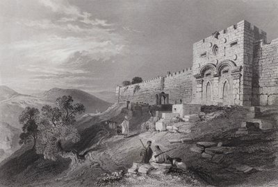 La Puerta Dorada, Jerusalén de William H. Bartlett