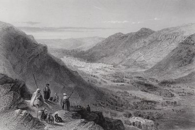 Valle de Sichem y Nablous, antigua Siquem de William H. Bartlett