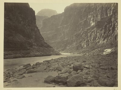 Río Colorado, desembocadura de Kanab Wash, mirando al oeste de William H. Bell