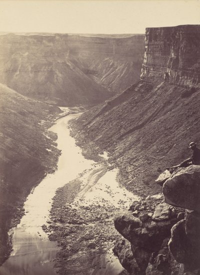 Gran Cañón, Río Colorado, cerca del arroyo Paria, mirando al oeste, 1872 de William H. Bell