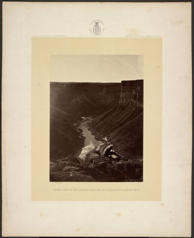 Gran Cañón del Río Colorado, desembocadura del Kanab Wash, mirando al oeste de William H. Bell