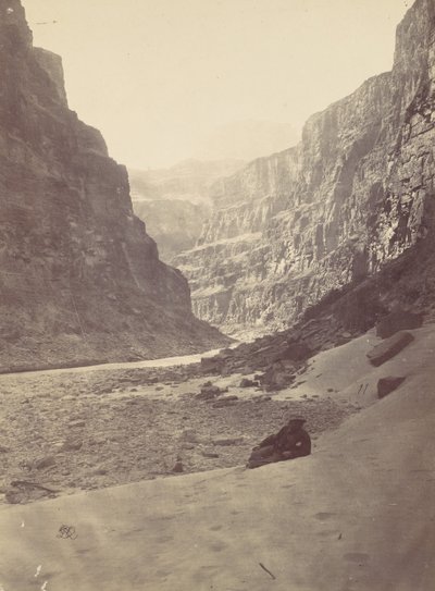 Gran Cañón del Río Colorado, Boca de Kanab Wash, mirando al oeste, 1872 de William H. Bell