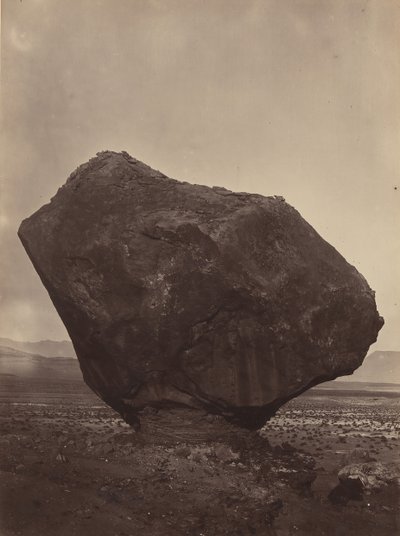 Roca encaramada, Rocker Creek, Arizona, 1872 de William H. Bell