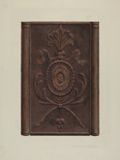 Estufa y plato alemán de Pensilvania, c. 1939 de William H Edwards