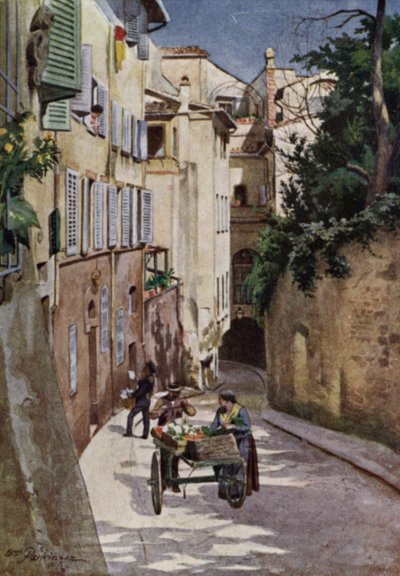 Costa S Georgio, Fiesole (litografia en color) de William H. Parkinson