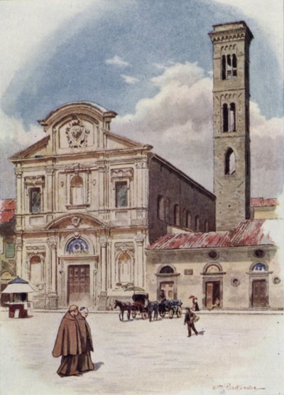 Todos los Santos, Florencia (litografia en color) de William H. Parkinson