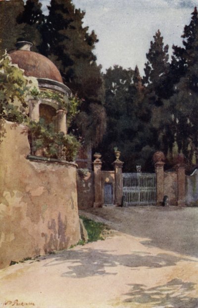 El Boboli, Florencia (litografia en color) de William H. Parkinson